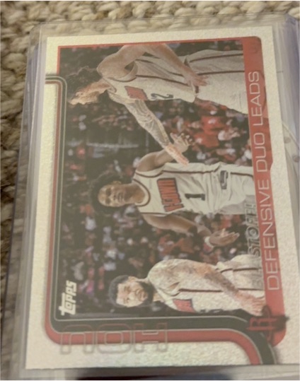 2025-26 Topps #297 Blastoff! Defensive Duo Leads Houston Rockets — front