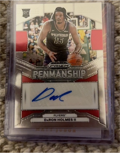 2024 Panini Prizm Draft Picks #P-DRH DaRon Holmes II Penmanship Auto RC — front
