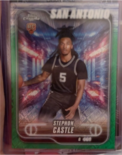 2024-25 Topps Chrome #122 Stephon Castle — front