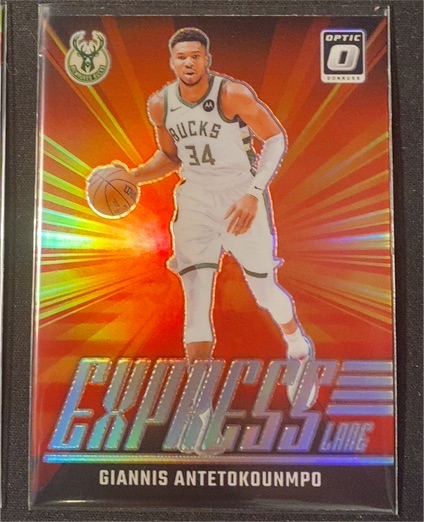 2024-25 Donruss Optic #22 Giannis Antetokounmpo Express Lane — front