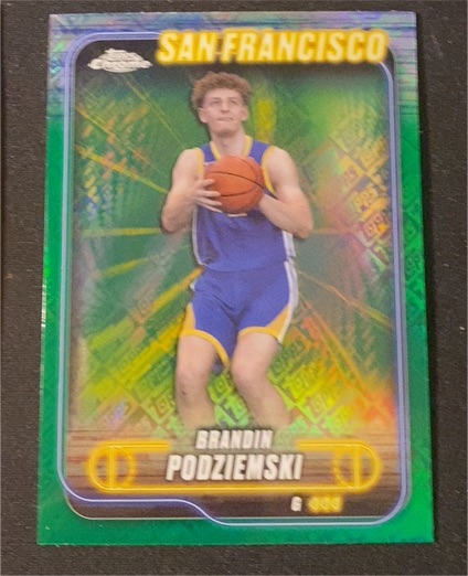 2024-25 Topps Chrome #7 Brandin Podziemski — front
