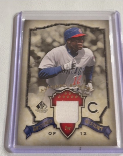 2008 SP Legendary Cuts Destined for History #DH-AS Alfonso Soriano — front
