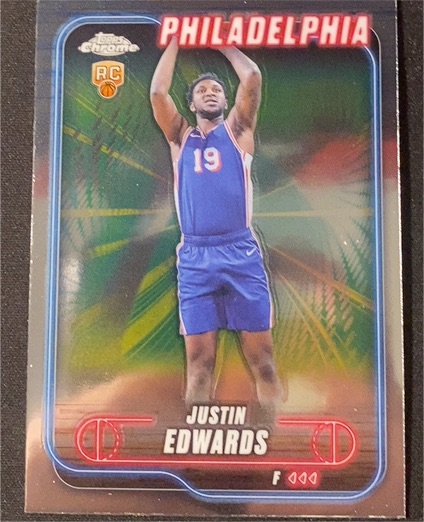 2024-25 Topps Chrome #161 Justin Edwards — front