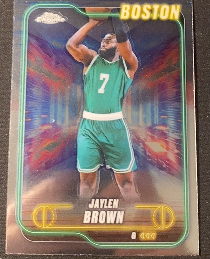 2024-25 Topps Chrome #28 Jaylen Brown — front