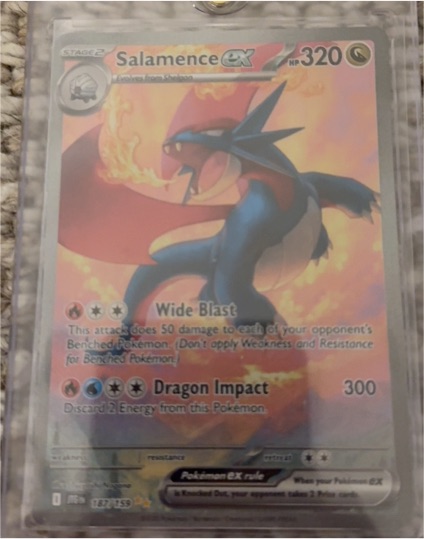 2025 Pokemon Journey Together #187/159 Salamence ex — front
