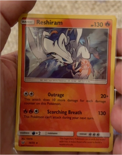 2017 Pokémon TCG Shining Legends #14 Reshiram — front