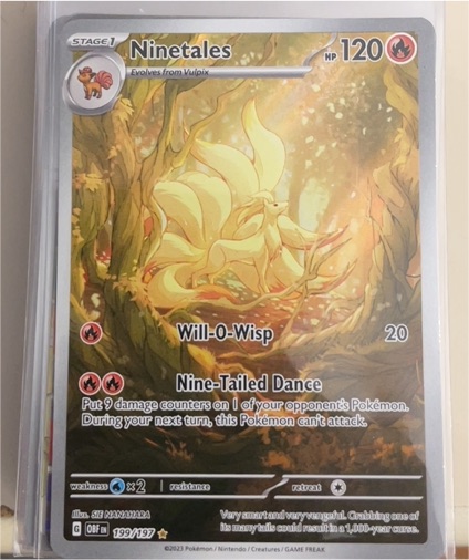 2023 Pokemon SV03: Obsidian Flames #199 Ninetales — front