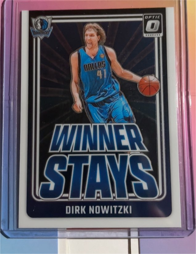 2024-25 Donruss Optic #13 Dirk Nowitzki Winner Stays — front