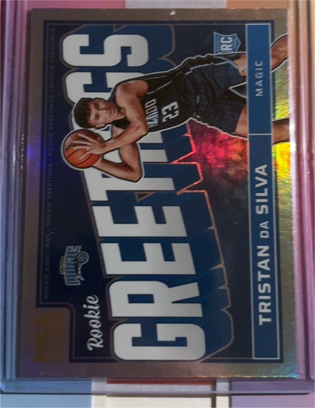 2024-25 Panini NBA Hoops #18 Tristan da Silva Rookie Greetings — front
