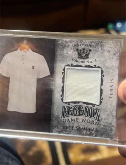 2023 Sportkings Volume 4 Legends Game Worn Pete Sampras — front