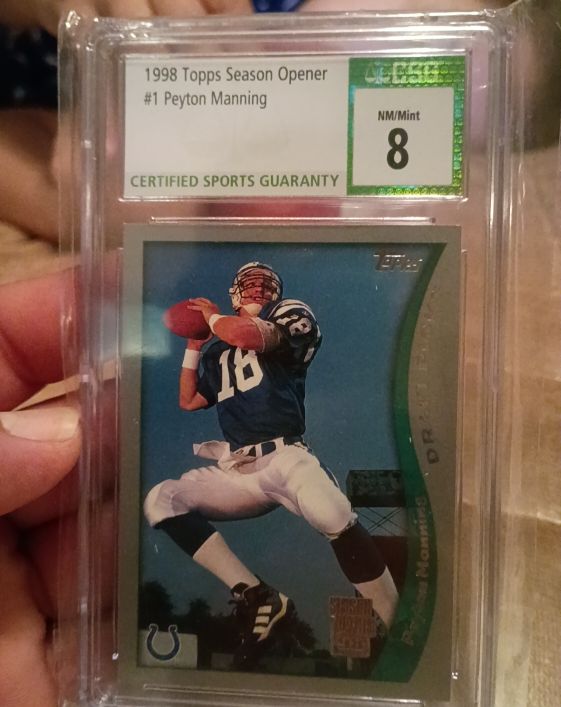 1998 Topps Season Opener #1 Peyton Manning — front