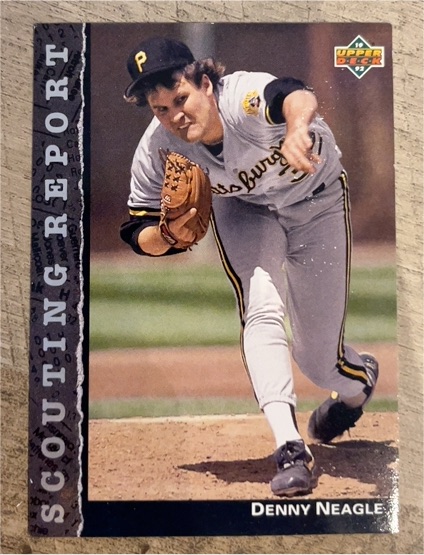 1992 Upper Deck #SR17 Denny Neagle Scouting Report — front