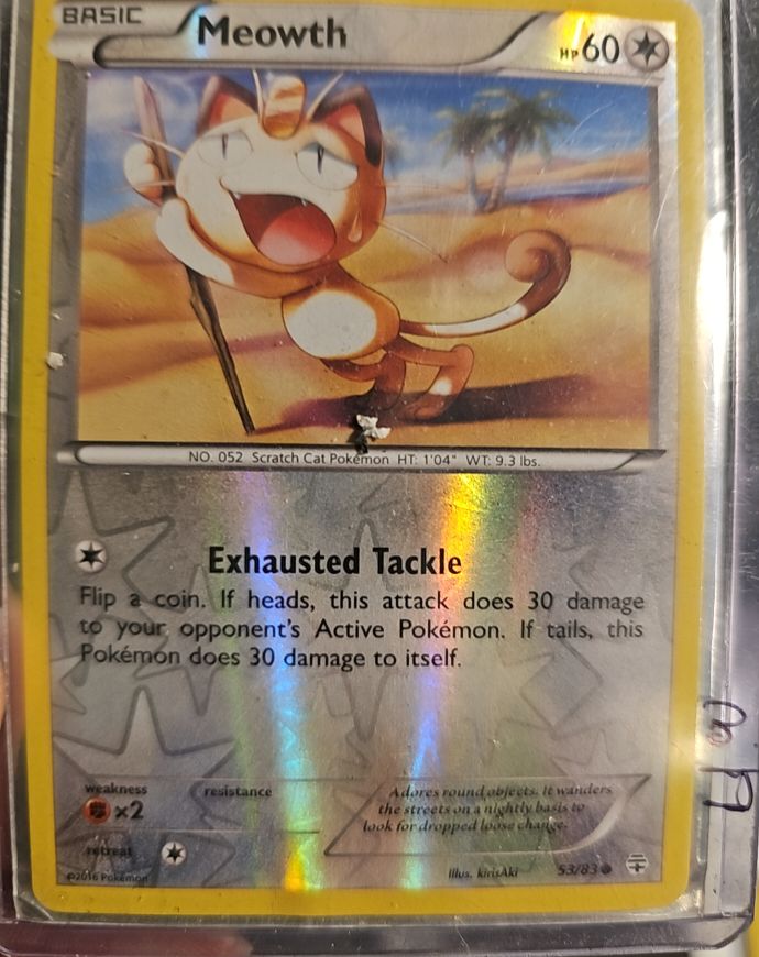 2016 Pokémon Generations #53 Meowth — front