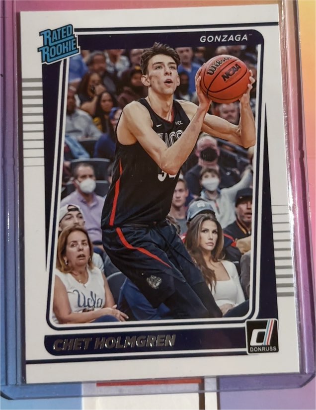 2022 Panini Chronicles Draft Picks Donruss Rated Rookie #1 Chet Holmgren — front