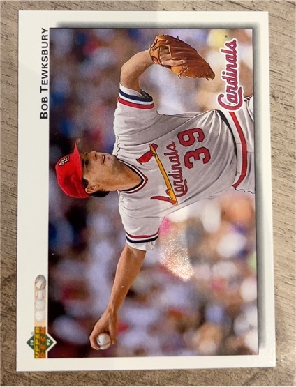1992 Upper Deck #512 Bob Tewksbury — front