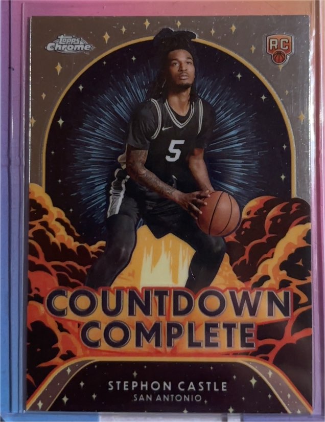 2024-25 Topps Chrome Basketball Countdown Complete #CC-13 Stephon Castle — front