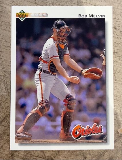 1992 Upper Deck #692 Bob Melvin Baltimore Orioles — front