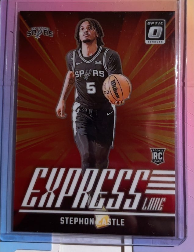 2024-25 Panini Donruss Optic #1 Stephon Castle Express Lane — front
