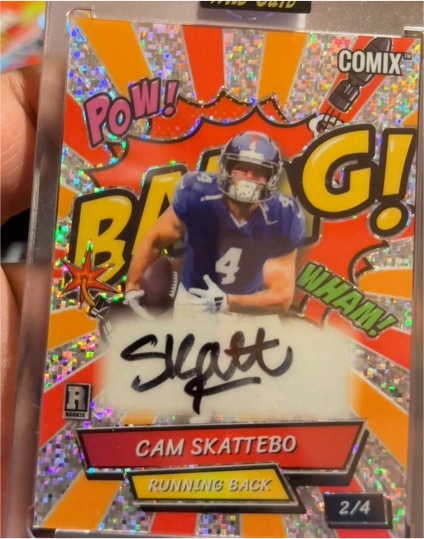 2025 Wild Card Comix #2/4 Cam Skattebo — front