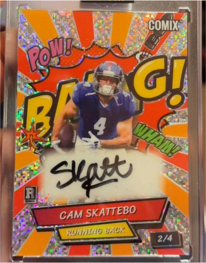 2025 Wild Card Comix #2/4 Cam Skattebo — front
