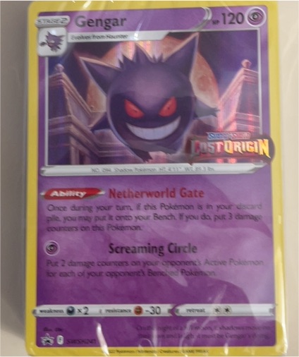 2022 Pokémon SWSH241 Gengar Lost Origin Prerelease Promo — front