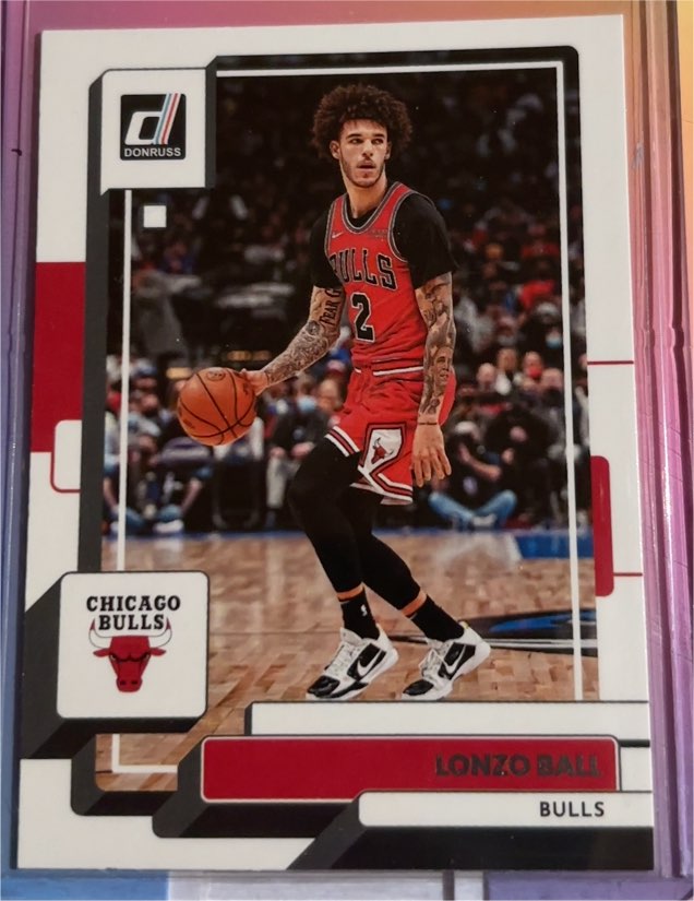 2022-23 Donruss #29 Lonzo Ball Chicago Bulls — front