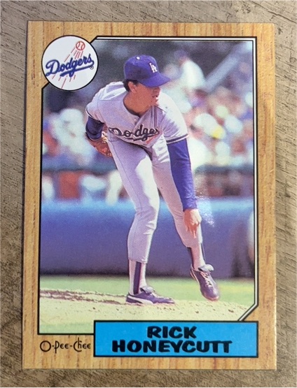 1987 Topps #753 Rick Honeycutt — front