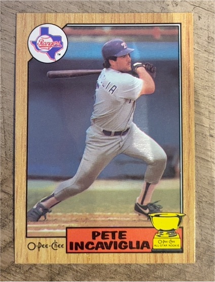 1987 O-Pee-Chee #550 Pete Incaviglia — front