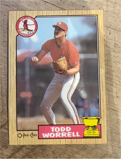 1987 O-Pee-Chee #465 Todd Worrell — front