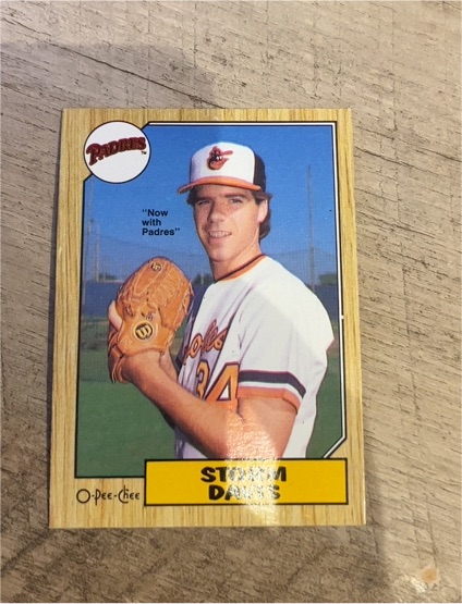 1987 O-Pee-Chee #349 Storm Davis — front
