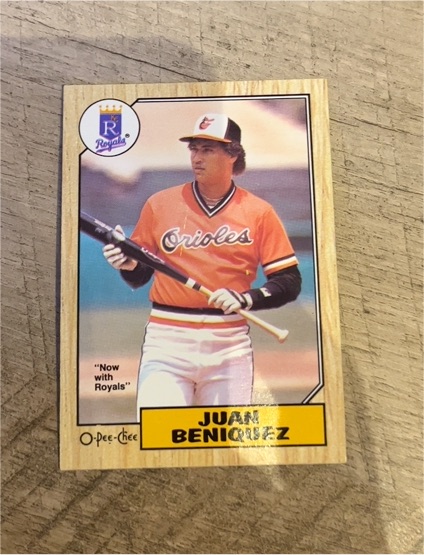 1987 O-Pee-Chee #173 Juan Beniquez — front