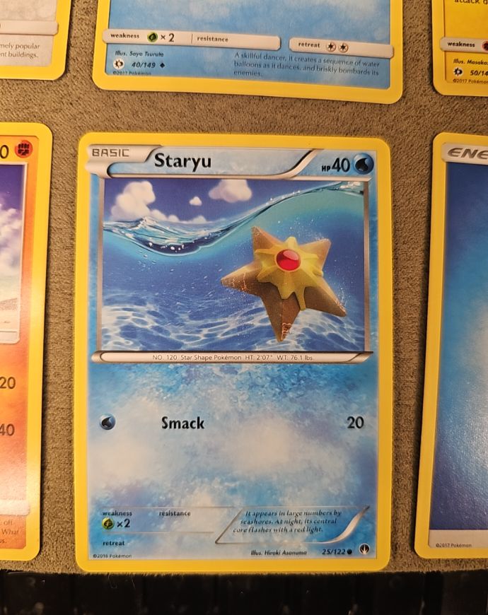 2016 Pokémon XY Breakpoint #25 Staryu — front