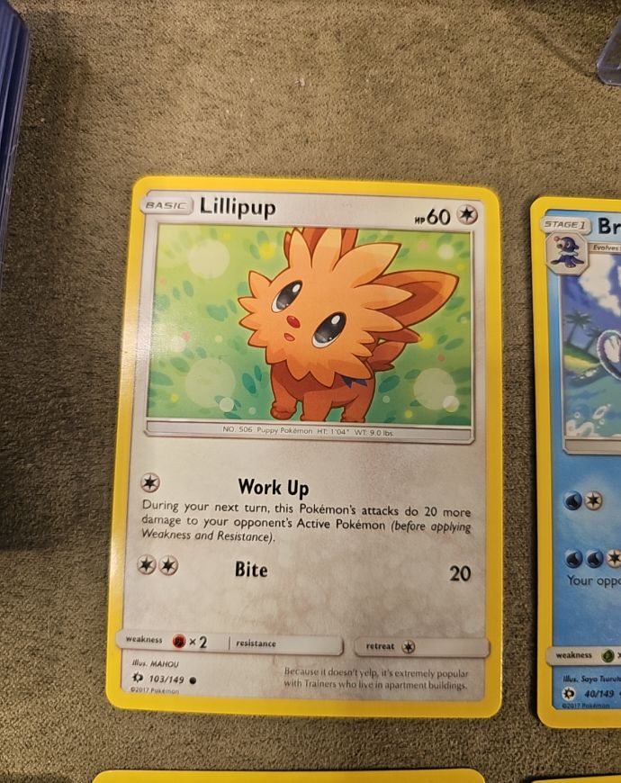 2017 Pokémon Sun & Moon #103 Lillipup — front
