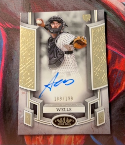 2024 Topps Tier One Break Out Autographs #BOA-AWE Austin Wells — front
