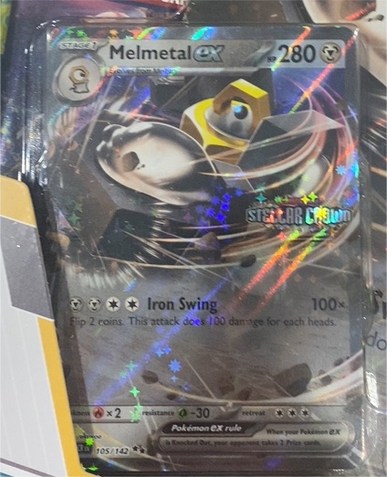 2023 Pokémon SV07: Stellar Crown #105 Melmetal ex — front