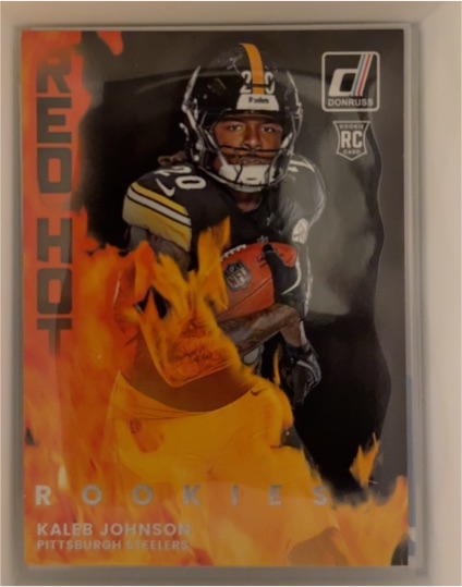 2025 Panini Donruss #RHR-KLJ Kaleb Johnson Red Hot Rookies — front