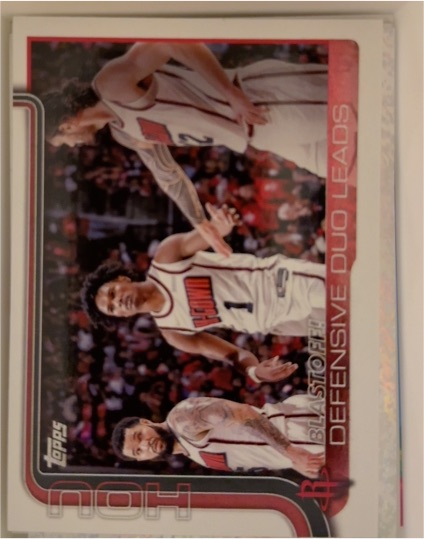 2025-26 Topps #297 Blastoff!: Defensive Duo Leads Amen Thompson — front