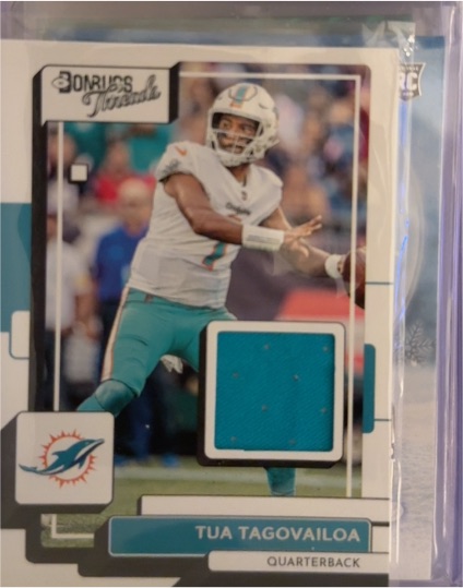 2022 Donruss Threads #TH-8 Tua Tagovailoa — front