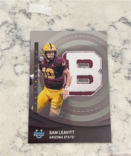2025 Bowman University Chrome #LU-17 Sam Leavitt — front