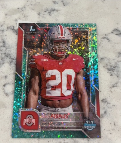 2025 Bowman Chrome U #43 James Peoples — front