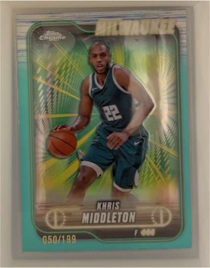 2024-25 Topps Chrome #75 Khris Middleton — front