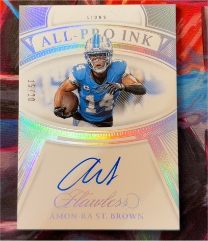 2024 Panini Flawless All-Pro Ink #Amon-Ra St. Brown — front