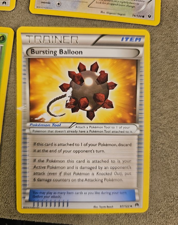 2016 Pokémon XY Breakpoint #97 Bursting Balloon — front
