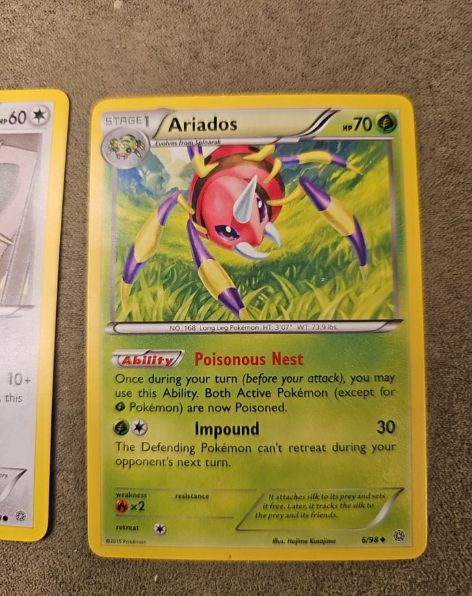 2015 Pokémon Ancient Origins #6 Ariados — front