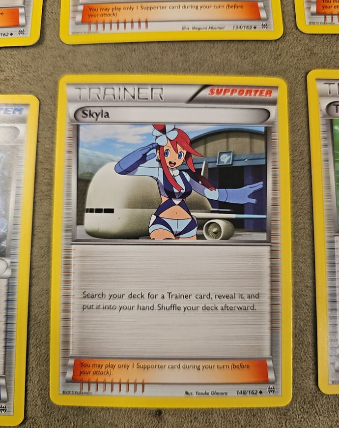 2015 Pokémon XY Breakthrough #148 Skyla — front
