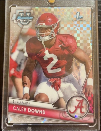 2023 Bowman University Chrome #49 Caleb Downs — front