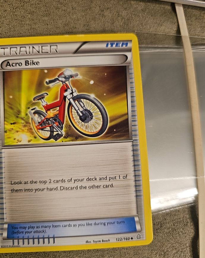 2015 Pokémon Primal Clash #122 Acro Bike — front