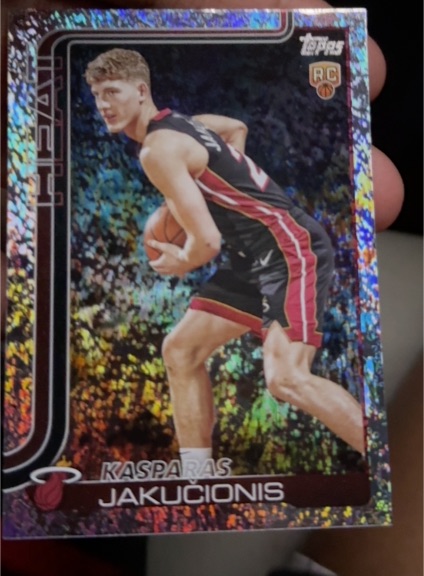 2025-26 Topps #220 Kasparas Jakučionis — front