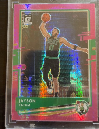 2020-21 Panini Donruss Optic #77 Jayson Tatum — front
