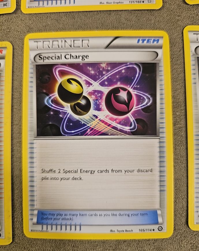 2016 Pokémon Steam Siege #105 Special Charge — front